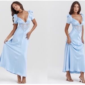 House of cb blue xs maxi dress perfect condition